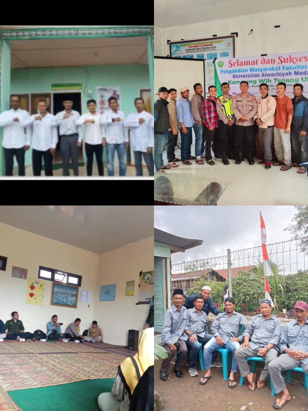 Poto Bersama Apratur Kampung dan Kegiatan Kampung Wih Tenang Uken 